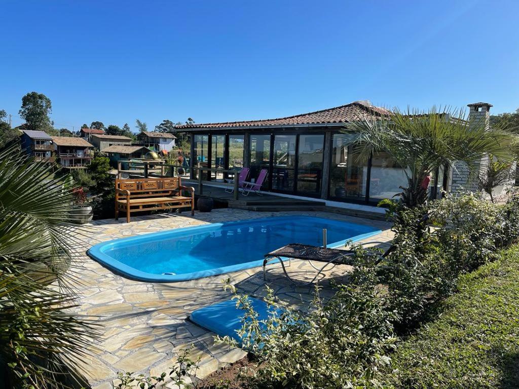 Villa Santorini Praia Do Rosa Com Piscina E Jacuzzi Екстериор снимка